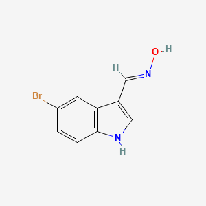 B2723816 (NE)-N-[(5-bromo-1H-indol-3-yl)methylidene]hydroxylamine CAS No. 452276-28-7