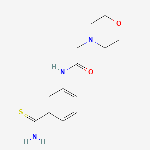 molecular formula C13H17N3O2S B2723820 N-(3-碳酰基硫基苯基)-2-(吗啉-4-基)乙酰胺 CAS No. 848369-72-2