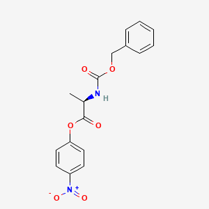molecular formula C17H16N2O6 B2723834 (R)-2-[(Benzyloxycarbonyl)amino]propanoic acid 4-nitrophenyl ester CAS No. 30960-00-0