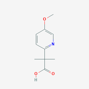 molecular formula C10H13NO3 B2723838 2-(5-Methoxypyridin-2-yl)-2-methylpropanoic acid CAS No. 1439896-55-5