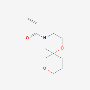 molecular formula C11H17NO3 B2723850 1-(1,8-Dioxa-4-azaspiro[5.5]undecan-4-yl)prop-2-en-1-one CAS No. 2175056-77-4