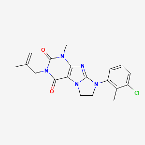 8-(3-chloro-2-methylphenyl)-1-methyl-3-(2-methylallyl)-7,8-dihydro-1H-imidazo[2,1-f]purine-2,4(3H,6H)-dione