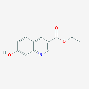 molecular formula C12H11NO3 B2723859 乙酸 7-羟基喹啉-3-酯 CAS No. 202595-32-2