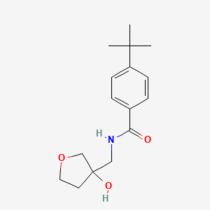 molecular formula C16H23NO3 B2723870 4-(tert-butyl)-N-((3-hydroxytetrahydrofuran-3-yl)methyl)benzamide CAS No. 1919549-47-5