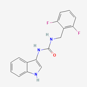 molecular formula C16H13F2N3O B2723881 1-(2,6-二氟苯甲基)-3-(1H-吲哚-3-基)脲 CAS No. 899989-79-8