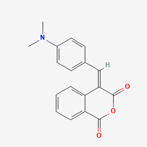 molecular formula C18H15NO3 B2723894 (4E)-4-[4-(dimethylamino)benzylidene]-1H-isochromene-1,3(4H)-dione CAS No. 69139-23-7