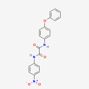 molecular formula C20H15N3O5 B2723908 N1-(4-硝基苯基)-N2-(4-苯氧基苯基)草酰胺 CAS No. 899743-66-9