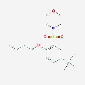 molecular formula C18H29NO4S B272391 4-(2-Butoxy-5-tert-butylbenzenesulfonyl)morpholine 