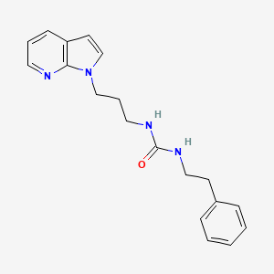1-(3-(1H-pyrrolo[2,3-b]pyridin-1-yl)propyl)-3-phenethylurea