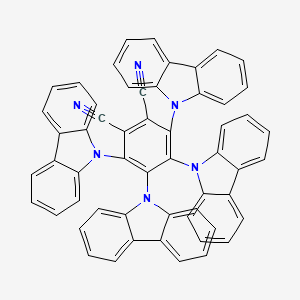 molecular formula C56H32N6 B2723928 1,2-苯二甲腈, 3,4,5,6-四-9H-咔唑-9-基- CAS No. 1416881-51-0