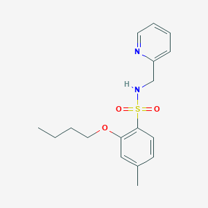 molecular formula C17H22N2O3S B272393 2-butoxy-4-methyl-N-(2-pyridinylmethyl)benzenesulfonamide 