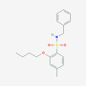 molecular formula C18H23NO3S B272394 N-benzyl-2-butoxy-4-methylbenzenesulfonamide 