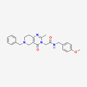 molecular formula C25H28N4O3 B2723954 2-(6-苄基-2-甲基-4-氧代-5,6,7,8-四氢吡啶并[4,3-d]嘧啶-3(4H)-基)-N-(4-甲氧基苄基)乙酰胺 CAS No. 1251707-57-9