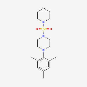 molecular formula C18H29N3O2S B2723974 1-Mesityl-4-(1-piperidinylsulfonyl)piperazine CAS No. 825608-14-8