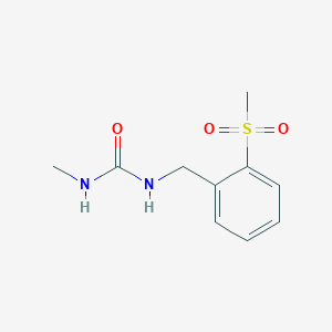 molecular formula C10H14N2O3S B2723995 1-[(2-Methanesulfonylphenyl)methyl]-3-methylurea CAS No. 1823997-88-1