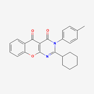 2-cyclohexyl-3-(p-tolyl)-3H-chromeno[2,3-d]pyrimidine-4,5-dione