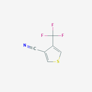 molecular formula C6H2F3NS B2724023 4-(Trifluoromethyl)thiophene-3-carbonitrile CAS No. 1469043-37-5