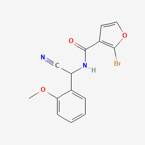 molecular formula C14H11BrN2O3 B2724029 2-bromo-N-[cyano(2-methoxyphenyl)methyl]furan-3-carboxamide CAS No. 1808608-66-3