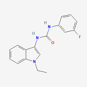 molecular formula C17H16FN3O B2724039 1-(1-乙基-1H-吲哚-3-基)-3-(3-氟苯基)脲 CAS No. 899947-43-4