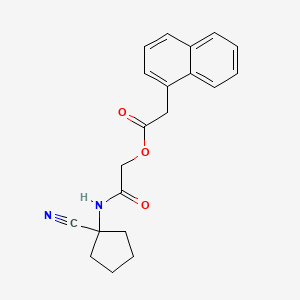 molecular formula C20H20N2O3 B2724050 [2-[(1-Cyanocyclopentyl)amino]-2-oxoethyl] 2-naphthalen-1-ylacetate CAS No. 931625-40-0