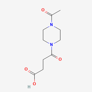 molecular formula C10H16N2O4 B2724056 4-(4-Acetylpiperazin-1-yl)-4-oxobutanoic acid CAS No. 389056-48-8