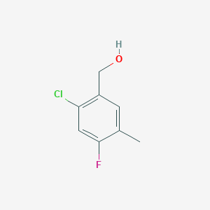 molecular formula C8H8ClFO B2724058 (2-Chloro-4-fluoro-5-methylphenyl)methanol CAS No. 1536543-76-6