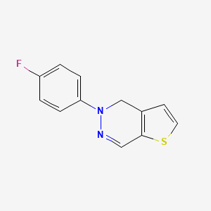 molecular formula C12H9FN2S B2724065 5-(4-Fluorophenyl)-4,5-dihydrothieno[2,3-d]pyridazine CAS No. 303145-59-7