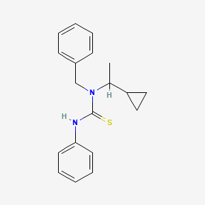 molecular formula C19H22N2S B2724072 N-苄基-N-(1-环丙基乙基)-N'-苯基硫脲 CAS No. 133612-10-9