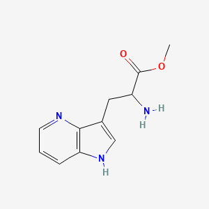 molecular formula C11H13N3O2 B2724079 Methyl 2-amino-3-(1H-pyrrolo[3,2-b]pyridin-3-yl)propanoate CAS No. 2103813-51-8