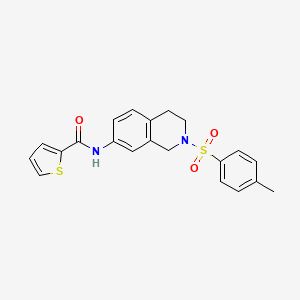 N-(2-tosyl-1,2,3,4-tetrahydroisoquinolin-7-yl)thiophene-2-carboxamide