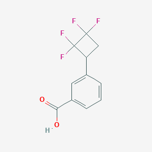 molecular formula C11H8F4O2 B2724120 3-(2,2,3,3-四氟环丁基)苯甲酸 CAS No. 2171866-59-2