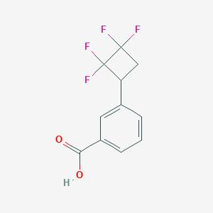 molecular formula C11H8F4O2 B2724120 3-(2,2,3,3-Tetrafluorocyclobutyl)benzoic acid CAS No. 2171866-59-2