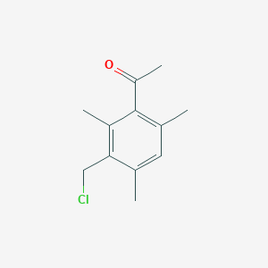 molecular formula C12H15ClO B2724121 1-[3-(Chloromethyl)-2,4,6-trimethylphenyl]ethanone CAS No. 412013-51-5