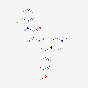 molecular formula C22H27ClN4O3 B2724129 N1-(2-chlorophenyl)-N2-(2-(4-methoxyphenyl)-2-(4-methylpiperazin-1-yl)ethyl)oxalamide CAS No. 903344-46-7