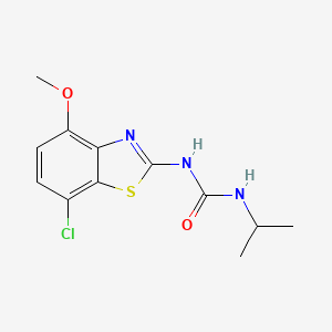 molecular formula C12H14ClN3O2S B2724144 1-(7-Chloro-4-methoxybenzo[d]thiazol-2-yl)-3-isopropylurea CAS No. 1286696-83-0