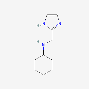 molecular formula C10H17N3 B2724148 N-(1H-imidazol-2-ylmethyl)cyclohexanamine CAS No. 921074-51-3