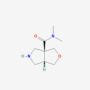 (3As,6aS)-N,N-dimethyl-1,3,4,5,6,6a-hexahydrofuro[3,4-c]pyrrole-3a-carboxamide