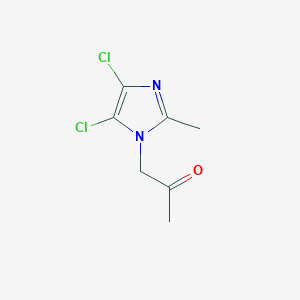 molecular formula C7H8Cl2N2O B2724183 1-(4,5-dichloro-2-methyl-1H-imidazol-1-yl)propan-2-one CAS No. 1219563-76-4