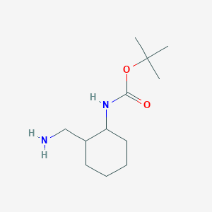 molecular formula C12H24N2O2 B2724186 tert-butyl N-[2-(aminomethyl)cyclohexyl]carbamate CAS No. 1697833-06-9