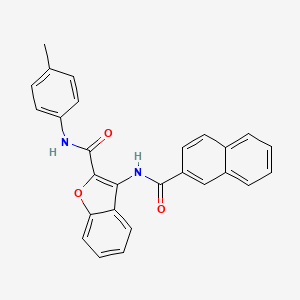 molecular formula C27H20N2O3 B2724191 3-(2-naphthamido)-N-(p-tolyl)benzofuran-2-carboxamide CAS No. 887881-62-1