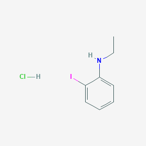 molecular formula C8H11ClIN B2724199 N-乙基-2-碘苯胺；盐酸盐 CAS No. 2416231-71-3