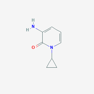 molecular formula C8H10N2O B2724212 3-Amino-1-cyclopropylpyridin-2(1H)-one CAS No. 1447960-21-5