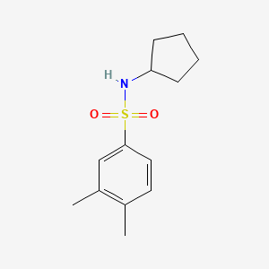 molecular formula C13H19NO2S B2724220 N-cyclopentyl-3,4-dimethylbenzenesulfonamide CAS No. 560995-70-2