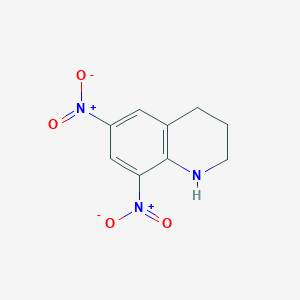 molecular formula C9H9N3O4 B2724242 6,8-二硝基-1,2,3,4-四氢喹啉 CAS No. 40484-56-8