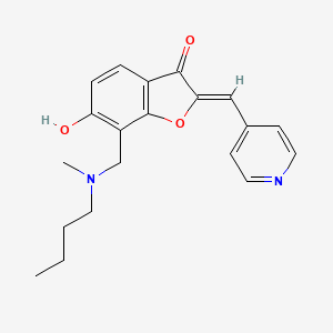 (Z)-7-((butyl(methyl)amino)methyl)-6-hydroxy-2-(pyridin-4-ylmethylene)benzofuran-3(2H)-one