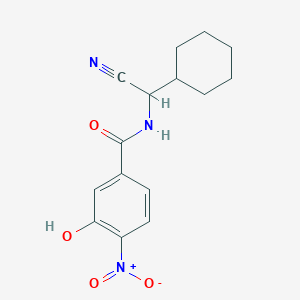 N-[cyano(cyclohexyl)methyl]-3-hydroxy-4-nitrobenzamide
