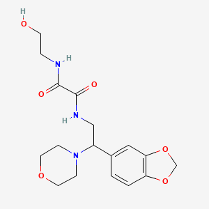 N-[2-(1,3-benzodioxol-5-yl)-2-morpholinoethyl]-N-(2-hydroxyethyl)ethanediamide