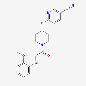 6-((1-(2-(2-Methoxyphenoxy)acetyl)piperidin-4-yl)oxy)nicotinonitrile