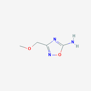 molecular formula C4H7N3O2 B2724297 3-(甲氧基甲基)-1,2,4-噁二唑-5-胺 CAS No. 1248686-68-1