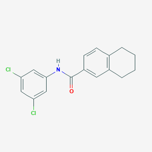 molecular formula C17H15Cl2NO B2724316 N-(3,5-dichlorophenyl)-5,6,7,8-tetrahydronaphthalene-2-carboxamide CAS No. 681168-85-4